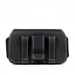 Wholesale iPhone 5S 5 5C 4S Extendable Horizontal Pouch (Round Black)